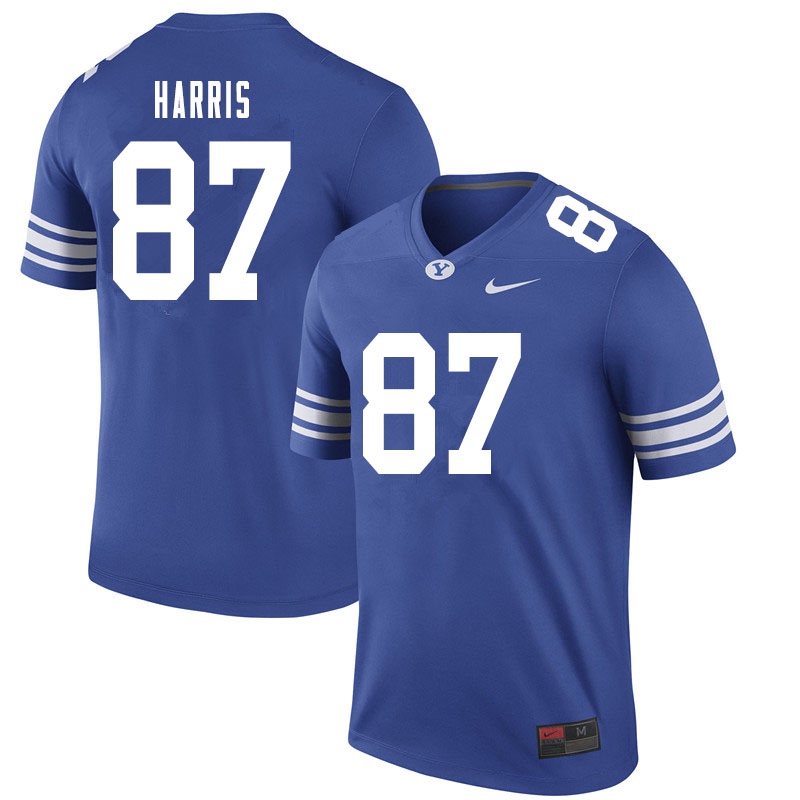 Men #87 Koy Harris BYU Cougars College Football Jerseys Sale-Royal - Click Image to Close
